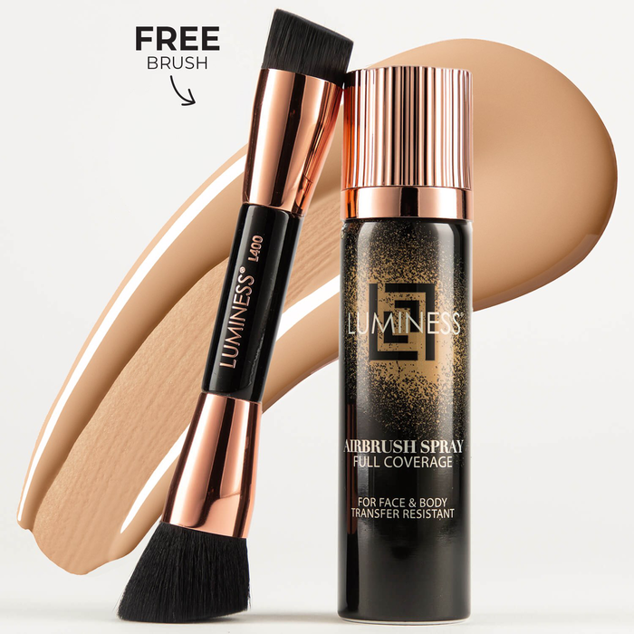 Airbrush Spray Full Coverage Foundation with Buffing Brush - Try Before You Buy