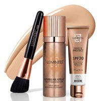 Silk Airbrush Foundation with SPF 30 Prime & Protect Kit - Fair 020 Image - 1