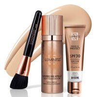 Silk Airbrush Foundation with SPF 30 Prime & Protect Kit - Light Fair 010 Image - 1