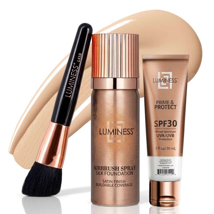 Silk Airbrush Foundation with SPF 30 Prime & Protect Kit - Light Fair 010Light Fair 010
