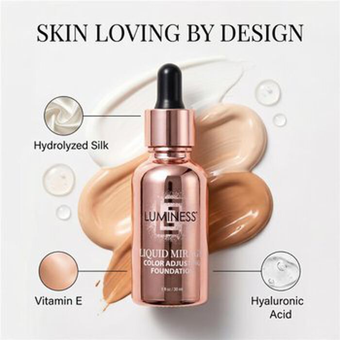 Liquid mirage color adjusting foundation spf50 medium shade
