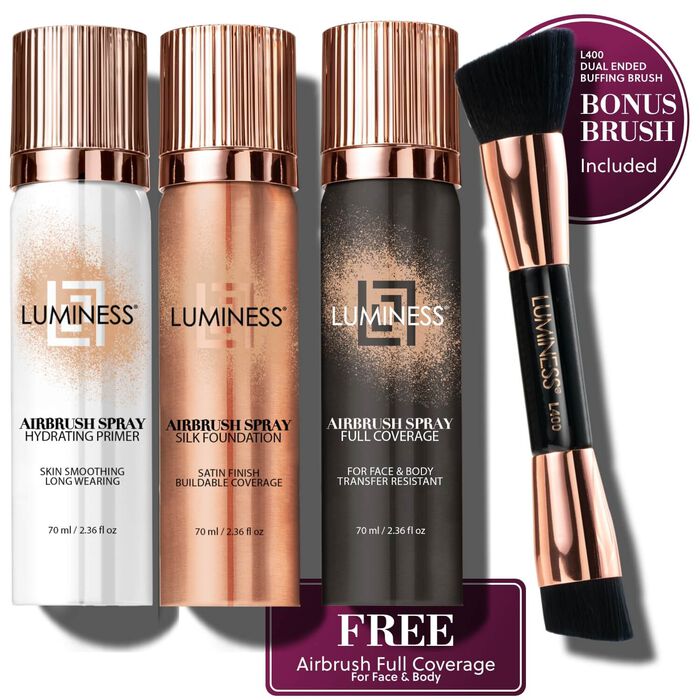 Airbrush Spray Foundation Plus Full Coverage BOGO - Try Before You BuyLight Fair 010