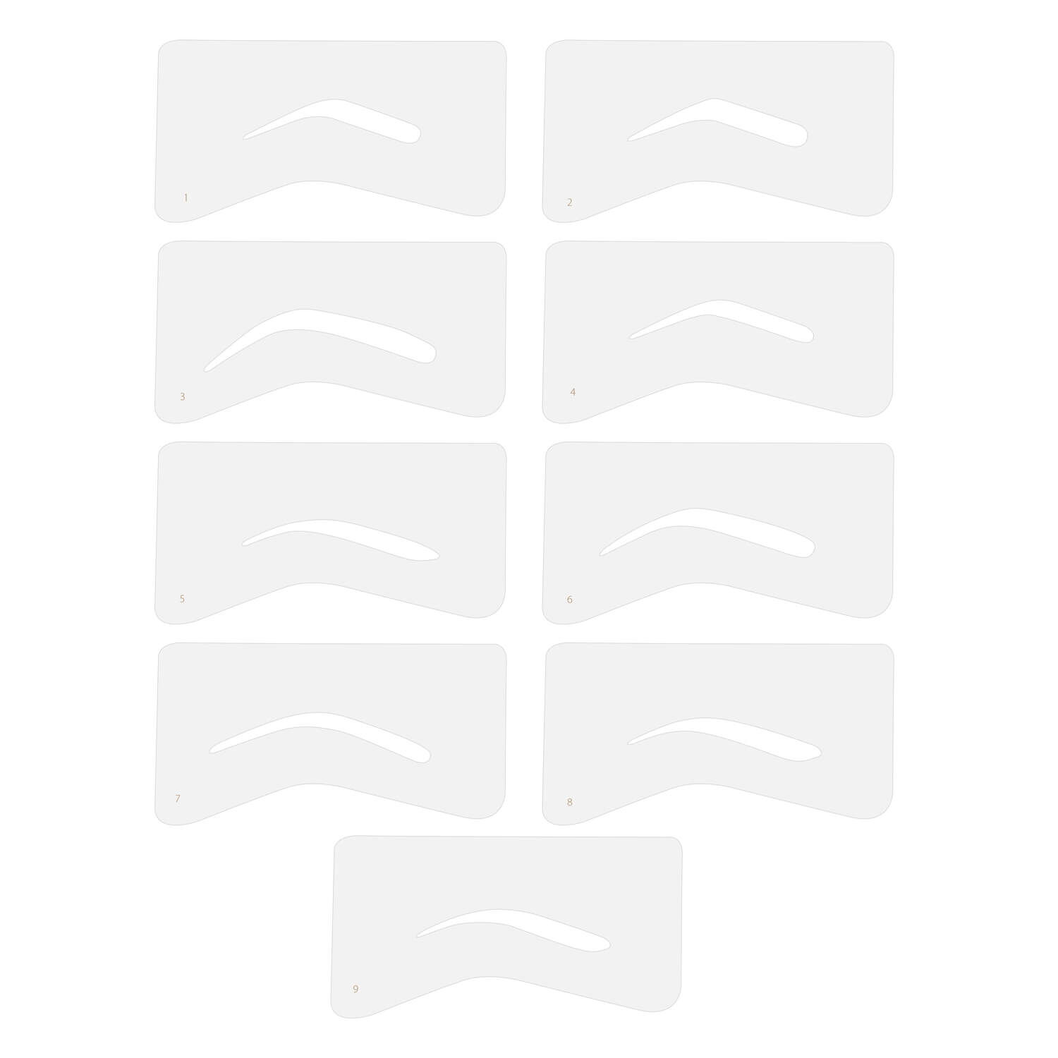 Luminess Airbrush Brow Stencils - Thumbnail 3