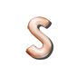 Breeze Airbrush Wristlet Letter Charm - SS image number null
