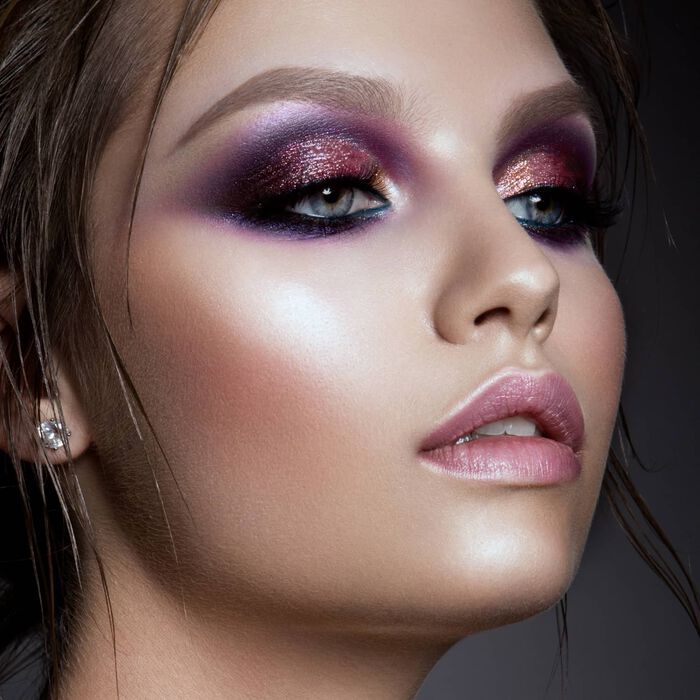 Optic Eyeshadow Palette with 2-Piece Brush Set