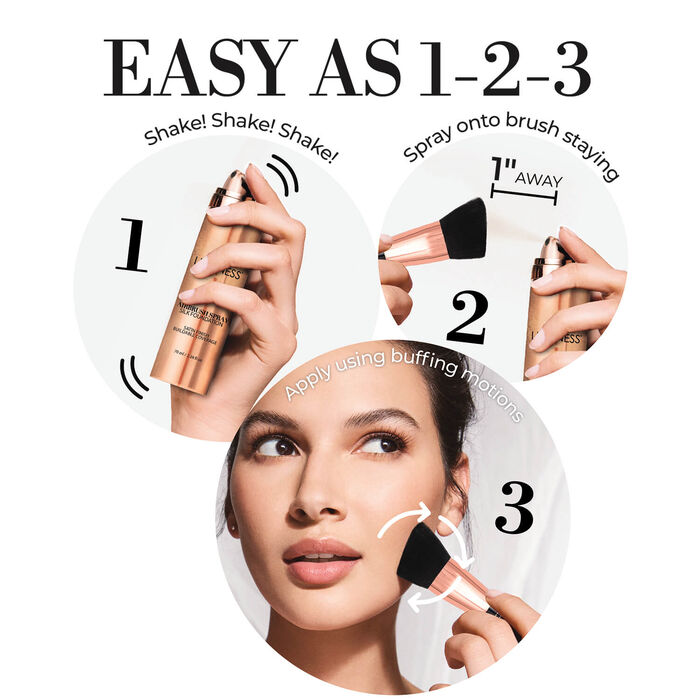 Airbrush Spray Silk Foundation Starter Kit - Light Medium 030Light Medium 030