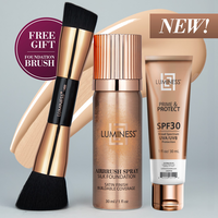 Silk Airbrush Foundation with SPF 30 Prime & Protect Kit - Light Fair 010 Image - 01