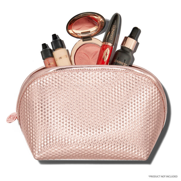 Rose Gold Cosmetic Clutch