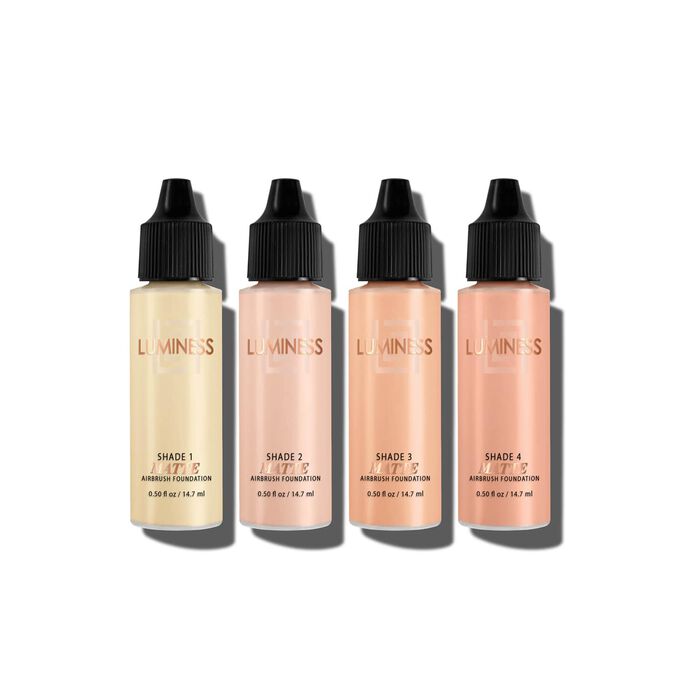 Matte Airbrush Foundation Set - Light 1-4