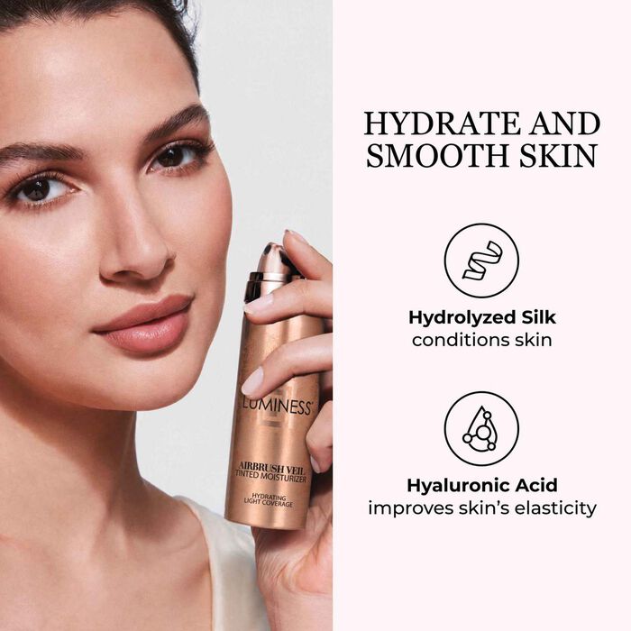 Airbrush Veil Tinted Moisturizer with Buffing Brush - Tan 100Tan 100