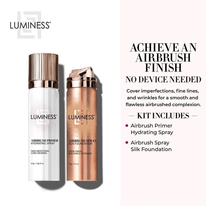 Airbrush Spray Silk Foundation & Hydrating Primer Kit