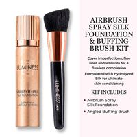Airbrush Spray Silk Foundation with Buffing Brush - Fair 020 Image - 2