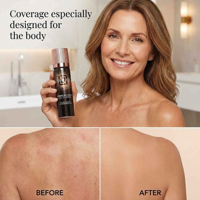 Transfer-proof Airbrush Body Coverage Perfector &ndash; Waterproof Leg & Body Makeup Kit