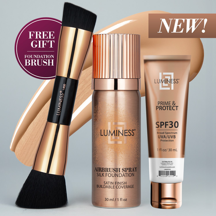 Silk Airbrush Foundation with SPF 30 Prime & Protect Kit - Light Medium 030Light Medium 030