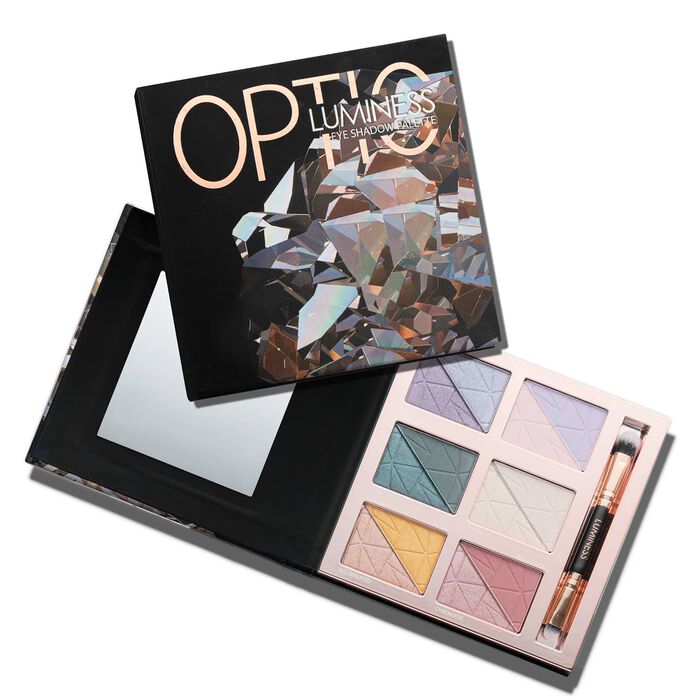 Optic Eyeshadow Palette with 2-Piece Brush Set