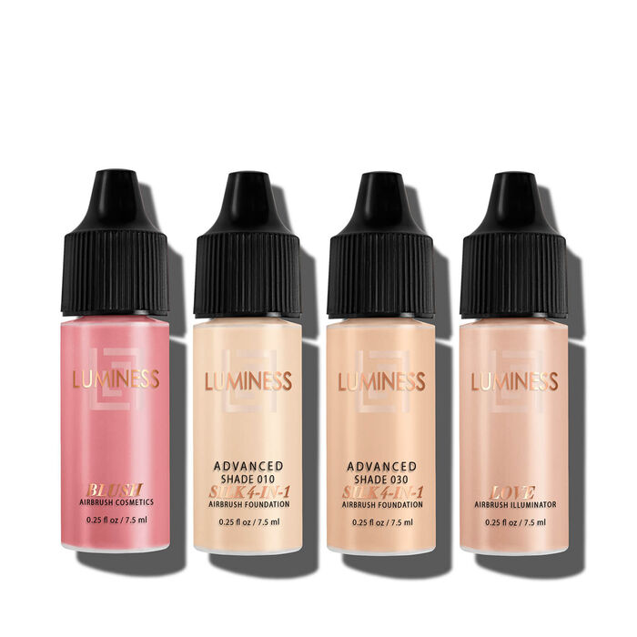 Luminess Silk Airbrush Starter Kit: with Foundation, 2 fl oz, Primer, 1.66  fl oz & Buffing Brush 