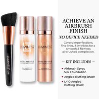 Airbrush Spray Silk Foundation Starter Kit - Warm Deep 090 Image - 7