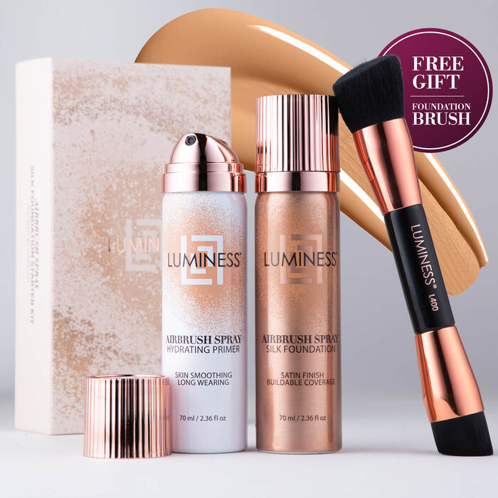Airbrush Spray Silk Foundation Starter Kit - Light Warm 060Light Warm 060