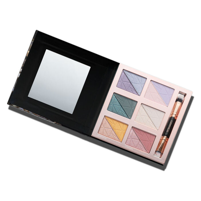 Optic Eyeshadow Palette with 2-Piece Brush Set