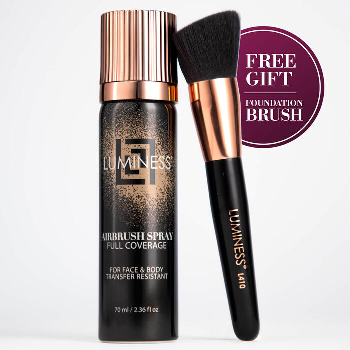 Airbrush Spray Full Coverage Foundation with Buffing Brush - Try Before You Buy