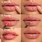 Three steps for using the Luminess ultimate lip plumping kit: exfoliate with lip scrub, apply lip plumper, and finish with a glossy shine image number null