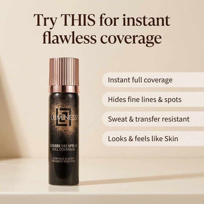 Transfer-proof Airbrush Body Coverage Perfector &ndash; Waterproof Leg & Body Makeup Kit