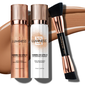 Airbrush Spray Silk Foundation Starter Kit - Warm Deep 090Light Tan 090 image number null