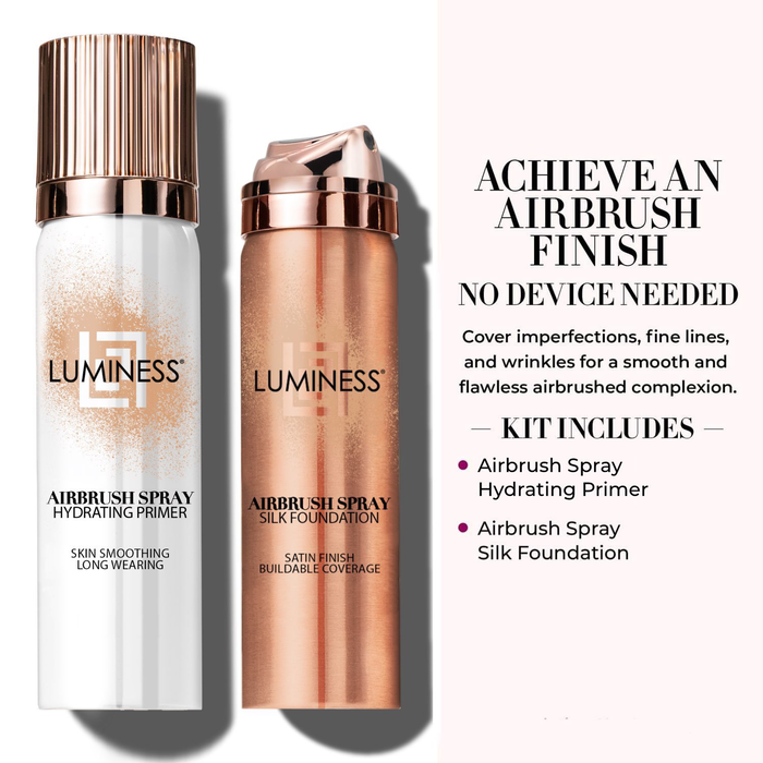 Airbrush Spray Silk Foundation & Hydrating Primer Kit - Fair 020Fair 020