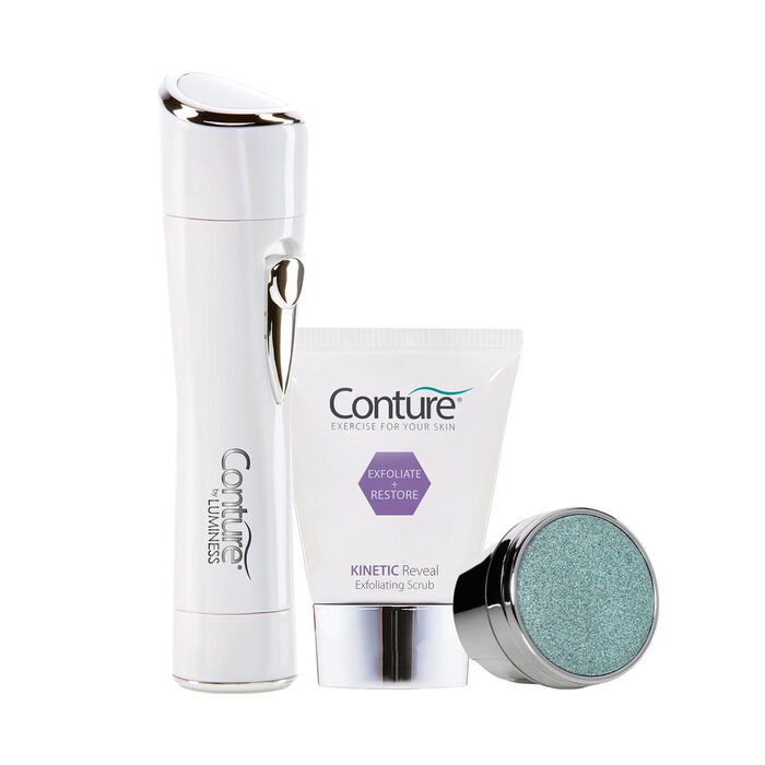 Conture Kinetic Smooth Hair Remover & Skin Refining Polisher Bundle WhiteWhite
