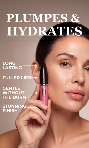 Luminess gentle lip plumper featuring hydration and a fuller-looking lip finish